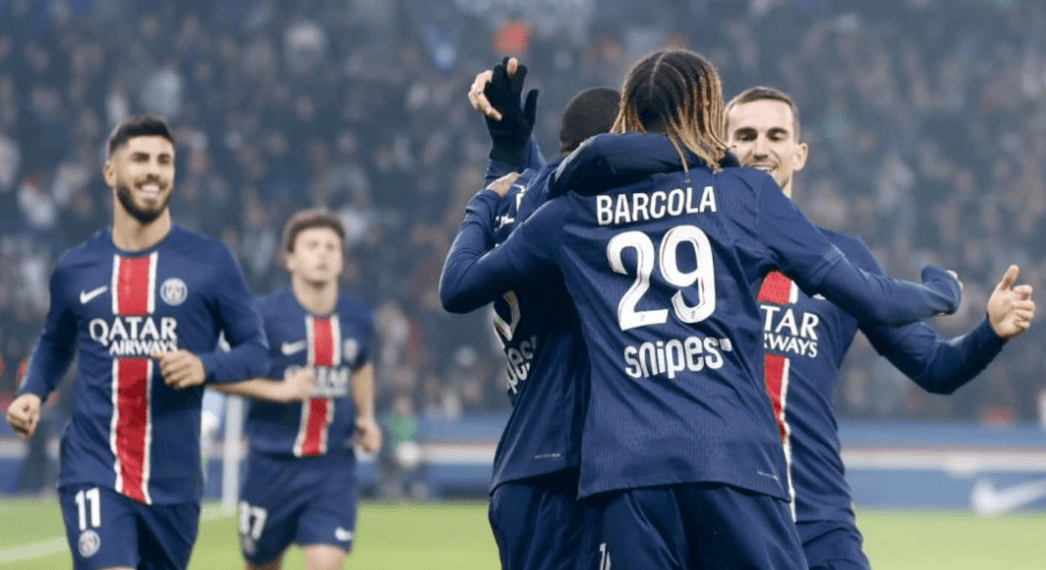 Pemain PSG sedang merayakan gol bersama timnya. foto (Instagram Official PSG)