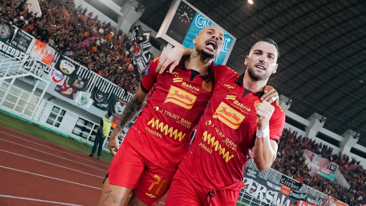 Pemain Persija, Marko Simic dan Gustavo Almeida/ X Persija