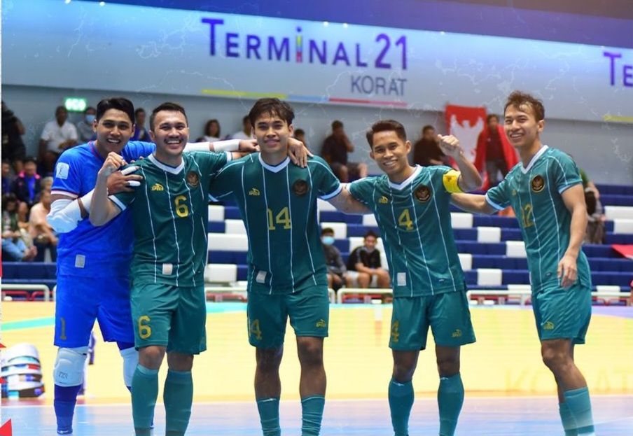 Timnas Futsal Indonesia berhasil memastikan jadi juara Grup B Piala AFF Futsal 2024 usai menang 5-1 atas Myanmar di Terminal21 Korat, Nakhon Ratchasima, Thailand, Rabu (6/11/2024). Foto: @timnasfutsal