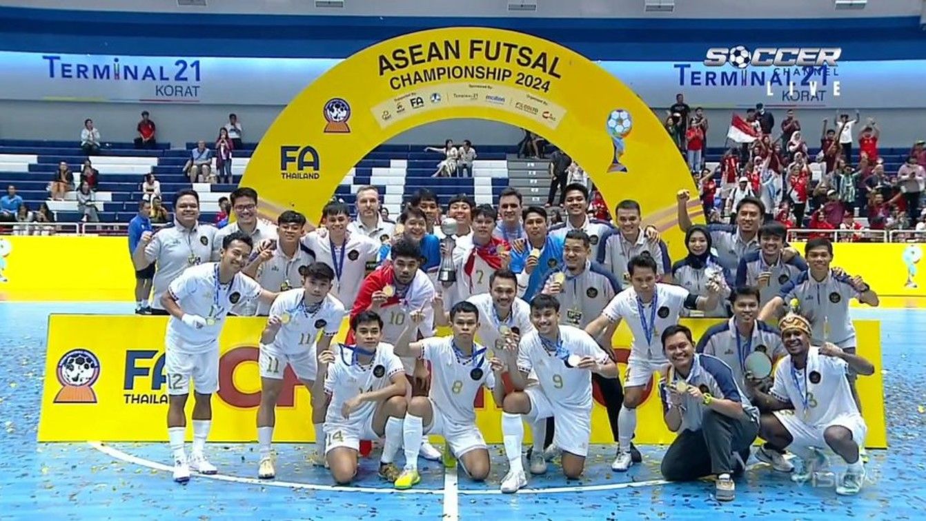 Timnas Futsal Indonesia juara Piala AFF Futsal 2024/foto: Vision+