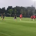 Latihan Timnas Jepang Lapangan A/ SportCorner/ Muhammad Nurhendra Saputra