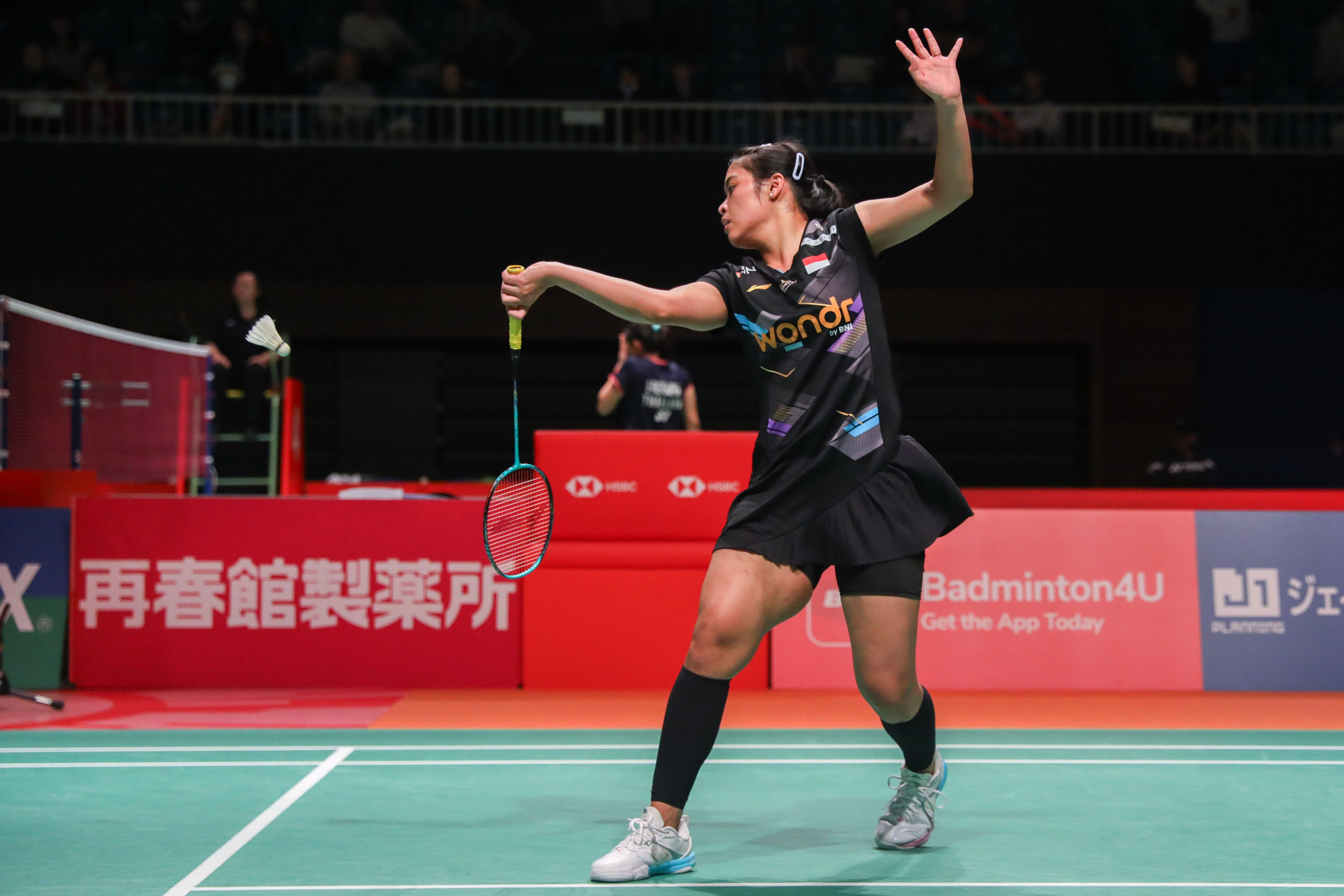 Gregoria Mariska Tunjung di Japan Masters 2024 (Foto: PBSI)