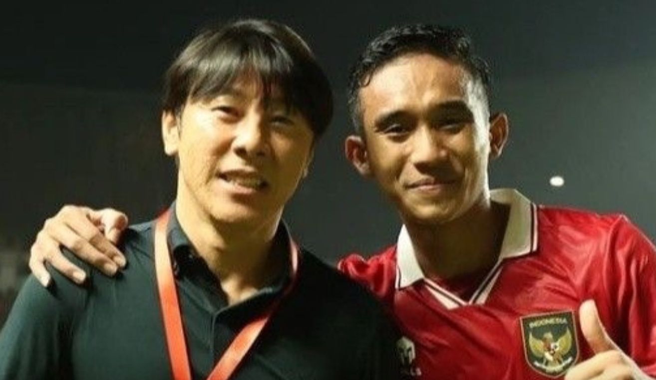 Shin Tae-yong dan Rizky Ridho / Instagram Sahabat Timnas