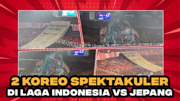 GBK FULL MERINDING! SUASANA TRIBUN SAAT 2 KOREO DIBENTANGKAN SUPORTER