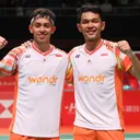 Fajar Alfian/Muhammad Rian Ardianto di Kumamoto Japan Masters 2024 - Fajar Alfian/Muhammad Rian Ardianto di Kumamoto Japan Masters 2024