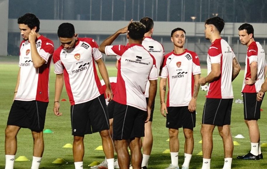 Latihan Timnas Indonesia jelang lawan Arab Saudi/foto: SportCorner.id/Tino Ferdiano