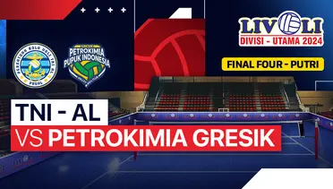 TNI AL vs Petrokimia di Final Four Livoli Divisi Utama Putaran Kedua 2024 Putri / Vidio