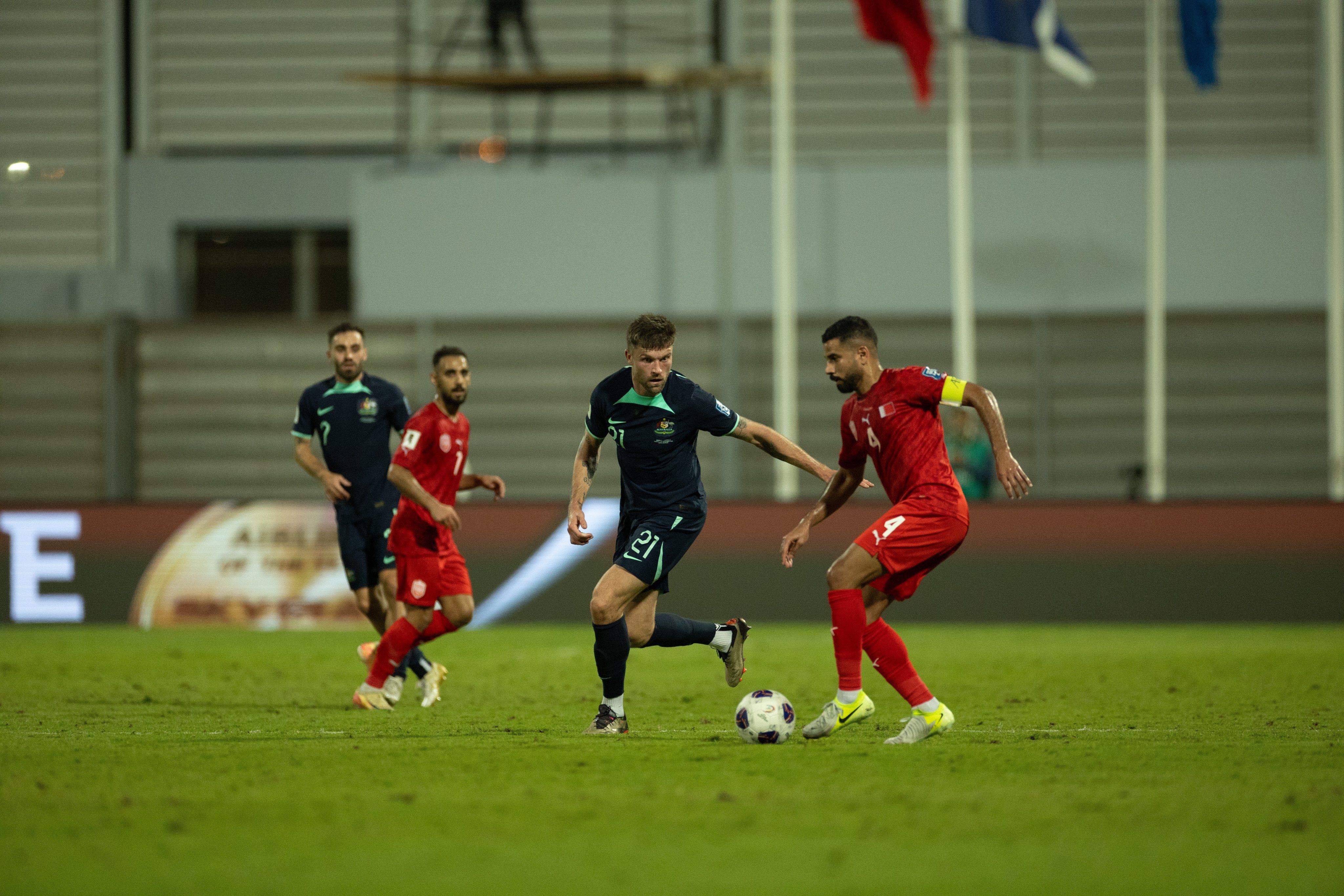 Bahrain vs Australia (x.com/Socceroos)