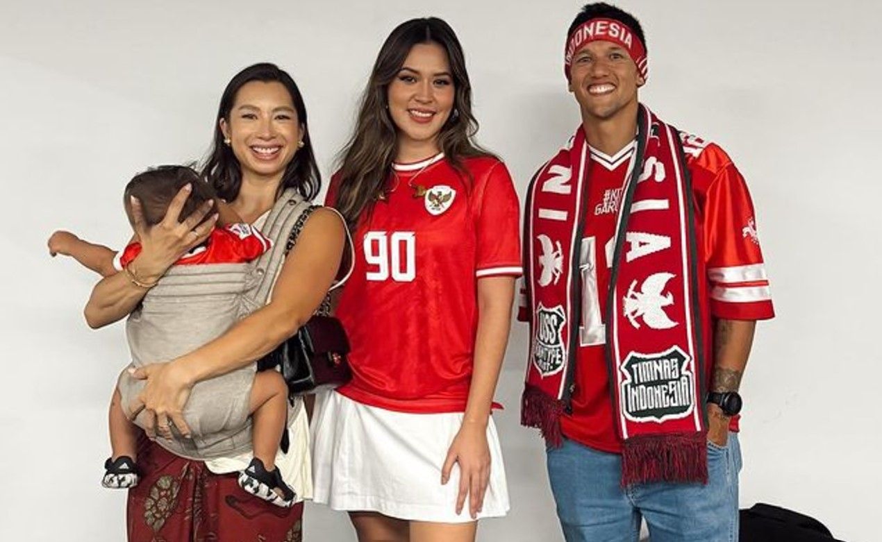 Irfan Bachdim dan Jennifer berfoto bersama dengan Raisa/foto: IG Irfan Bachdim.