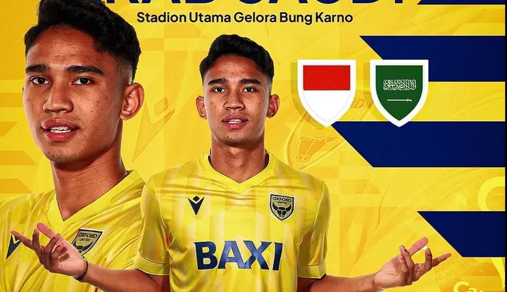 Marselino Cetak Gol di Laga Indonesia vs Arab Saudi, Oxford United Unggah ini