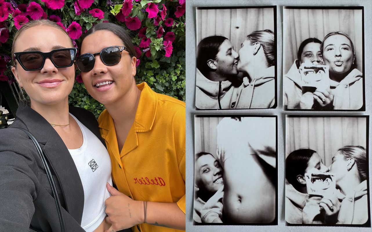 Sam Kerr dan Kristie Mewis nantikan anak pertama mereka pada 2025/foto: IG Sam Kerr dan Kristie Mewis.