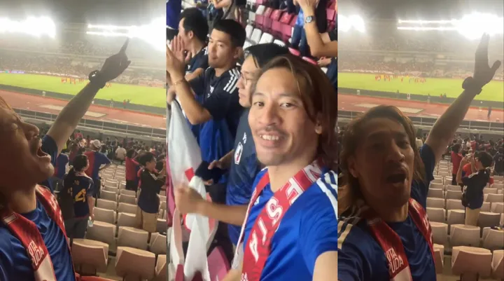 Viral Aksi Suporter Timnas Jepang Nyanyi Lagu Tanah Airku di GBK