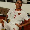 Marselino Ferdinan selebrasi duduk/ SportCorner/ Alwan Naufal.