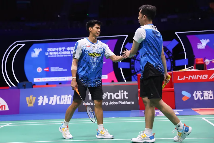 Hasil China Masters 2024 Sabar/Reza vs He Ji Ting/Ren Xiang Yu