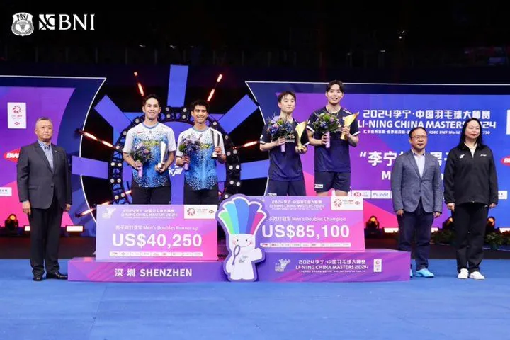 Besaran Hadiah yang Diterima Jonatan Christie dan Sabar-Reza