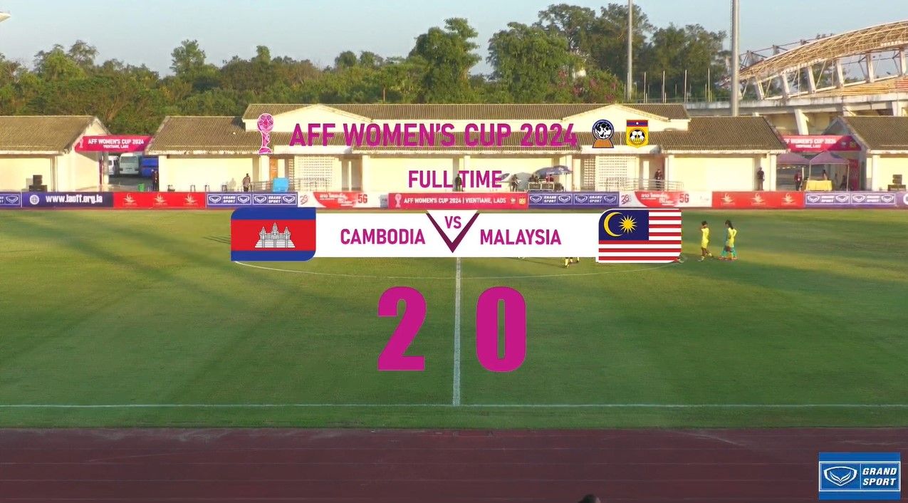 Hasil Kamboja vs Malaysia di Piala AFF 2024 putri/foto: Youtube Lao FF TV