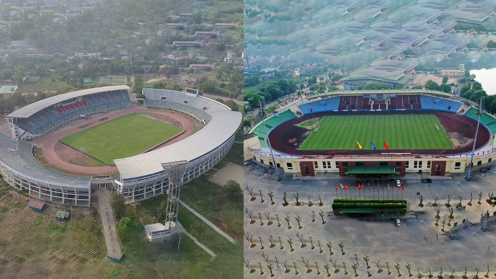 Stadion Thuwunna dan Stadion Viet Tri / Wikipedia