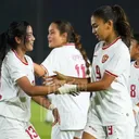 Timnas putri Indonesia - Para pemain timnas putri merayakan gol ke gawang Singapura pada semifinal Piala AFF 2024 Putri, di Laos, 2 Desember (Foto: @timnasindonesia)