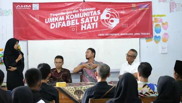 Kegiatan UMKM Komunitas Difabel Satu Hati di Magelang - AHM 