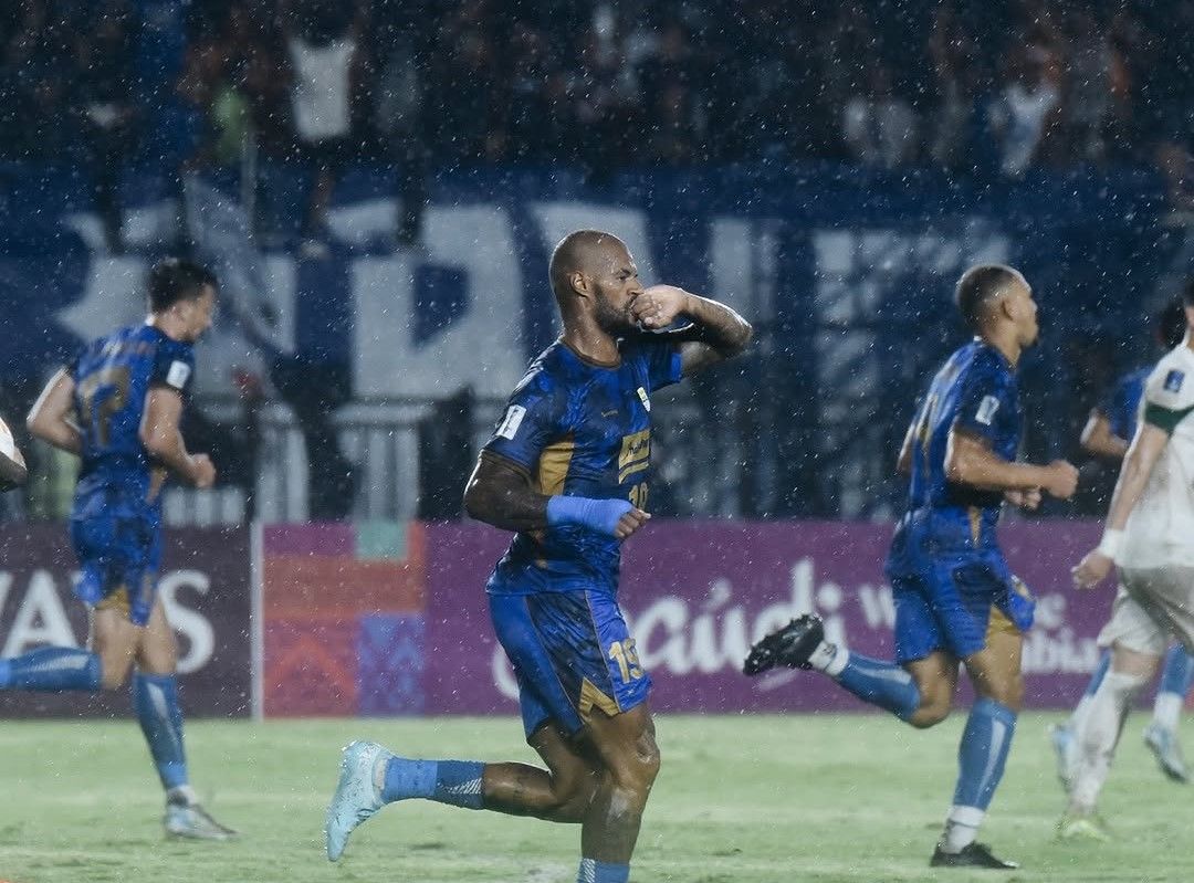 Pemain Persib, David da Silva vs Zhejiang (Foto: IG Persib)