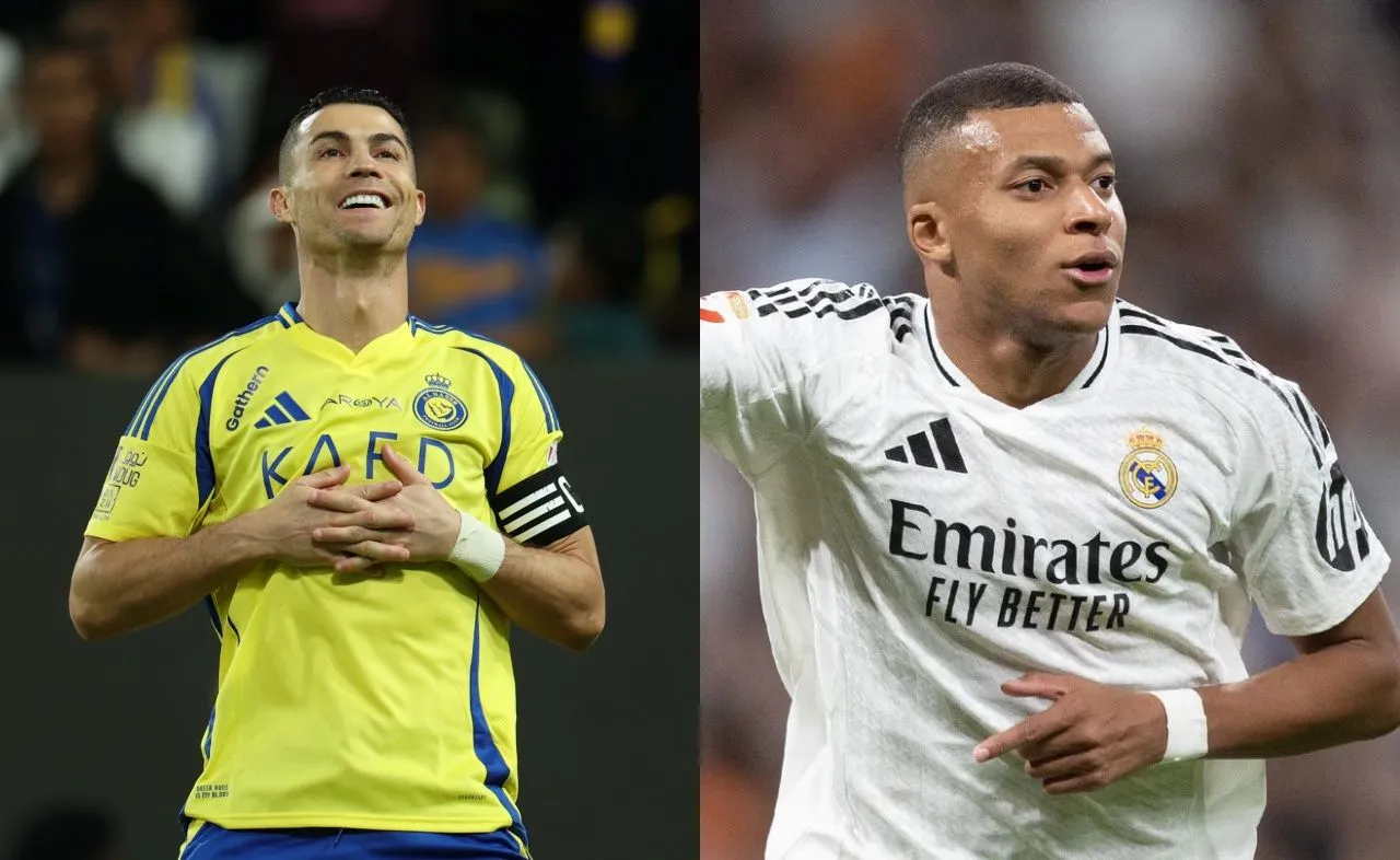 Cristiano Ronaldo dan Kylian Mbappe (Foto: alnassr.sa dan realmadrid.com)