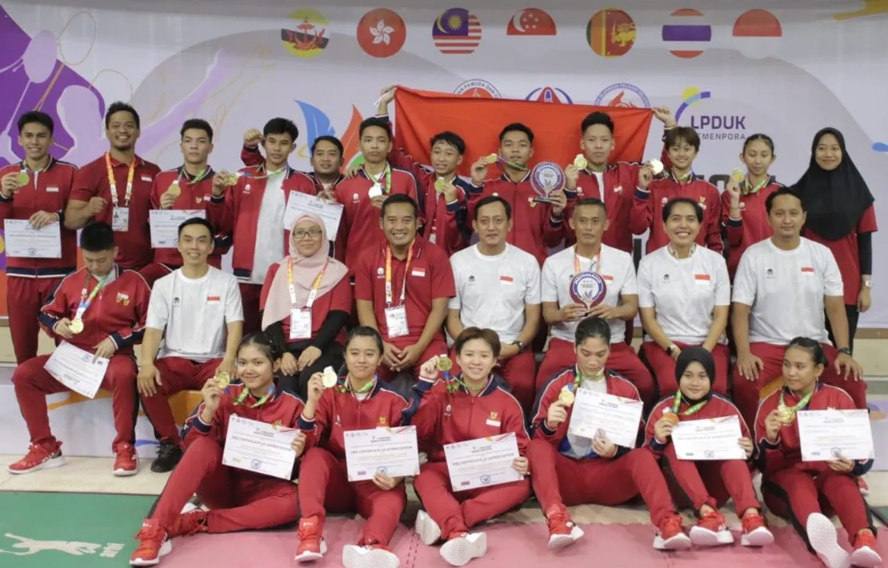 Indonesia raih gelar juara pada Asian School Badminton Championship 2024/foto: Kemenpora RI.