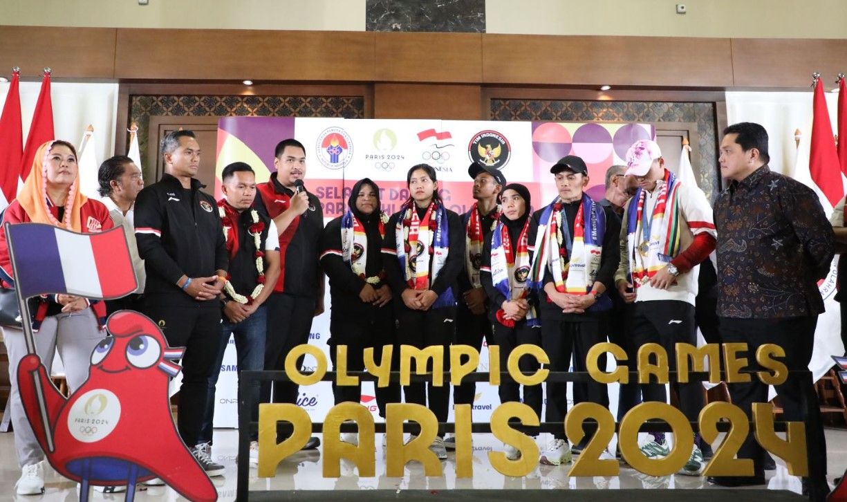 Menpora RI Dito Ariotedjo sambut atlet Olimpiade Paris 2024/foto: Kemenpora RI.