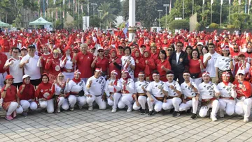 Kemenpora RI peringati 6 tahun rekor senam Poco-poco/foto: Kemenpora RI.