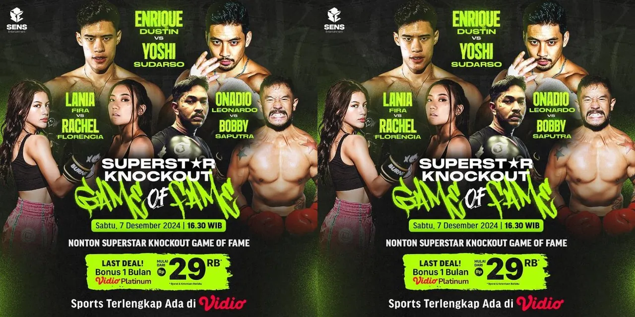 Superstar Knockout volume 2 dijadwalkan berlangsung pada 7 Desember 2024/foto: Vidio.