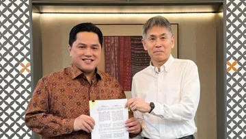 Ketua Umum PSSI Erick Thohir dan Yoshimi Ogawa/IG Erick Thohir.