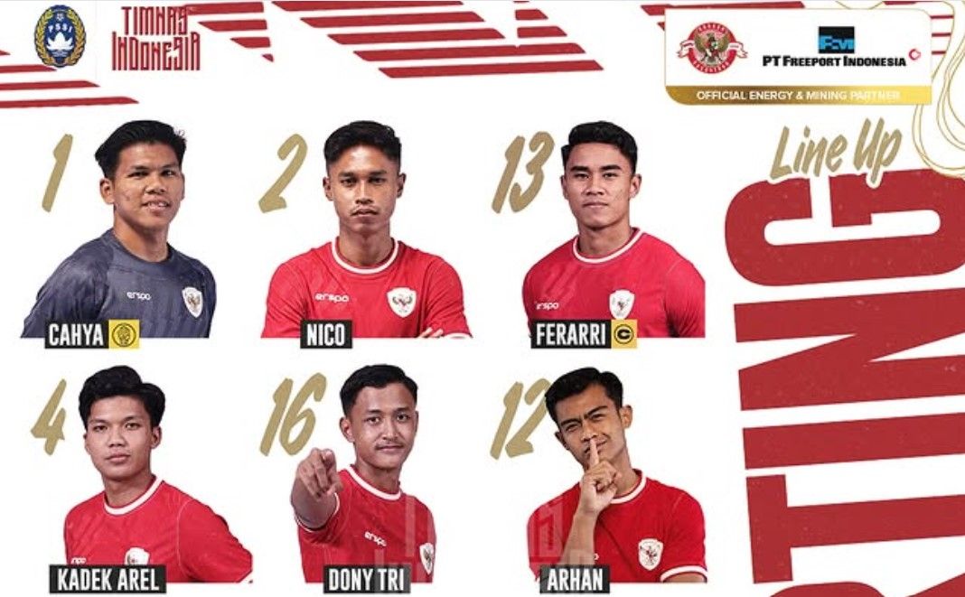 Susunan pemain Timnas Indonesia vs Myanmar di Piala AFF 2024/foto: IG Timnas Indonesia.