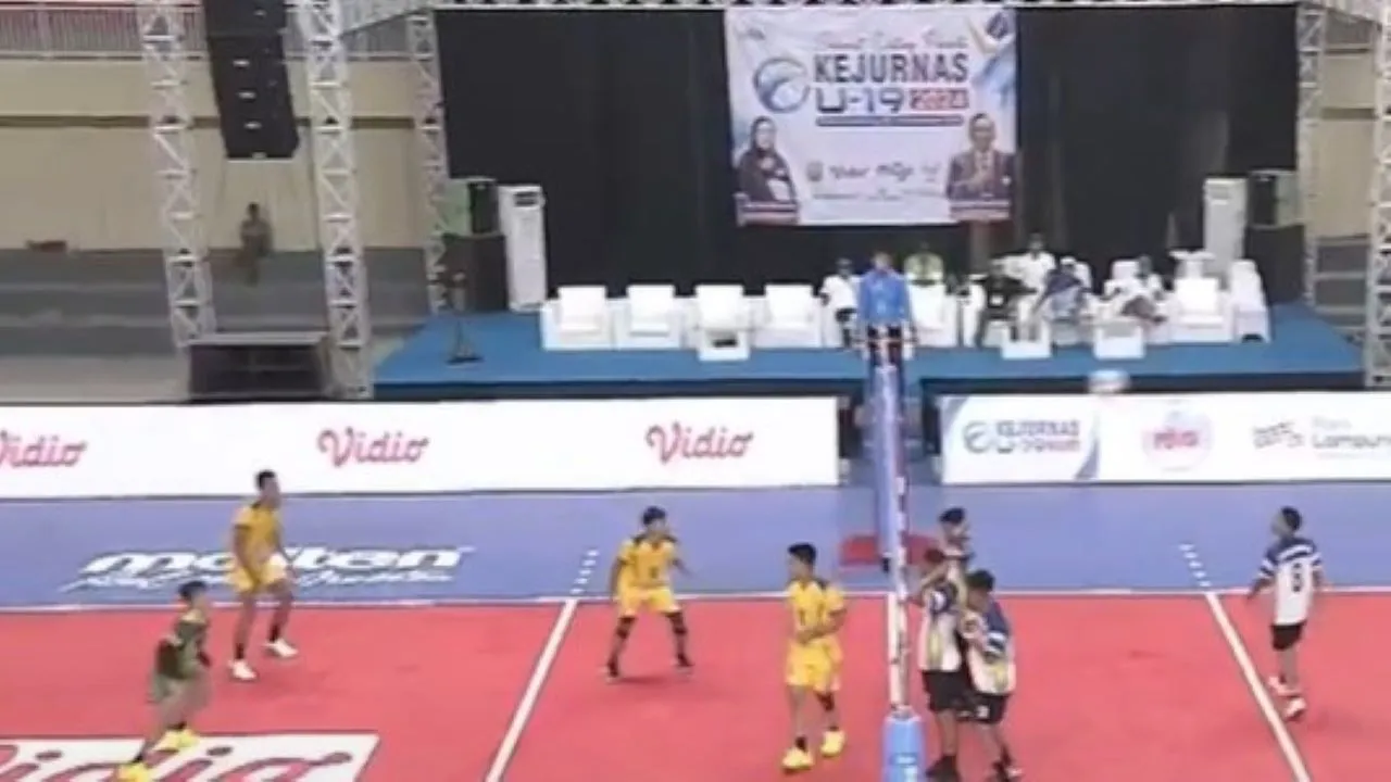 Cinus VC vs NN Privolley di Kejurnas Voli U-19 2024/Tangkapan Layar