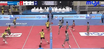 Indomaret vs Cinus VC (Foto: Tangkap Layar Moji)