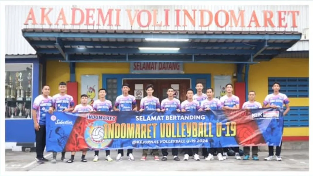 Daftar pemain Indomaret di Kejurnas Voli U-19 2024/foto: IG Indomaret Volleyball Club.