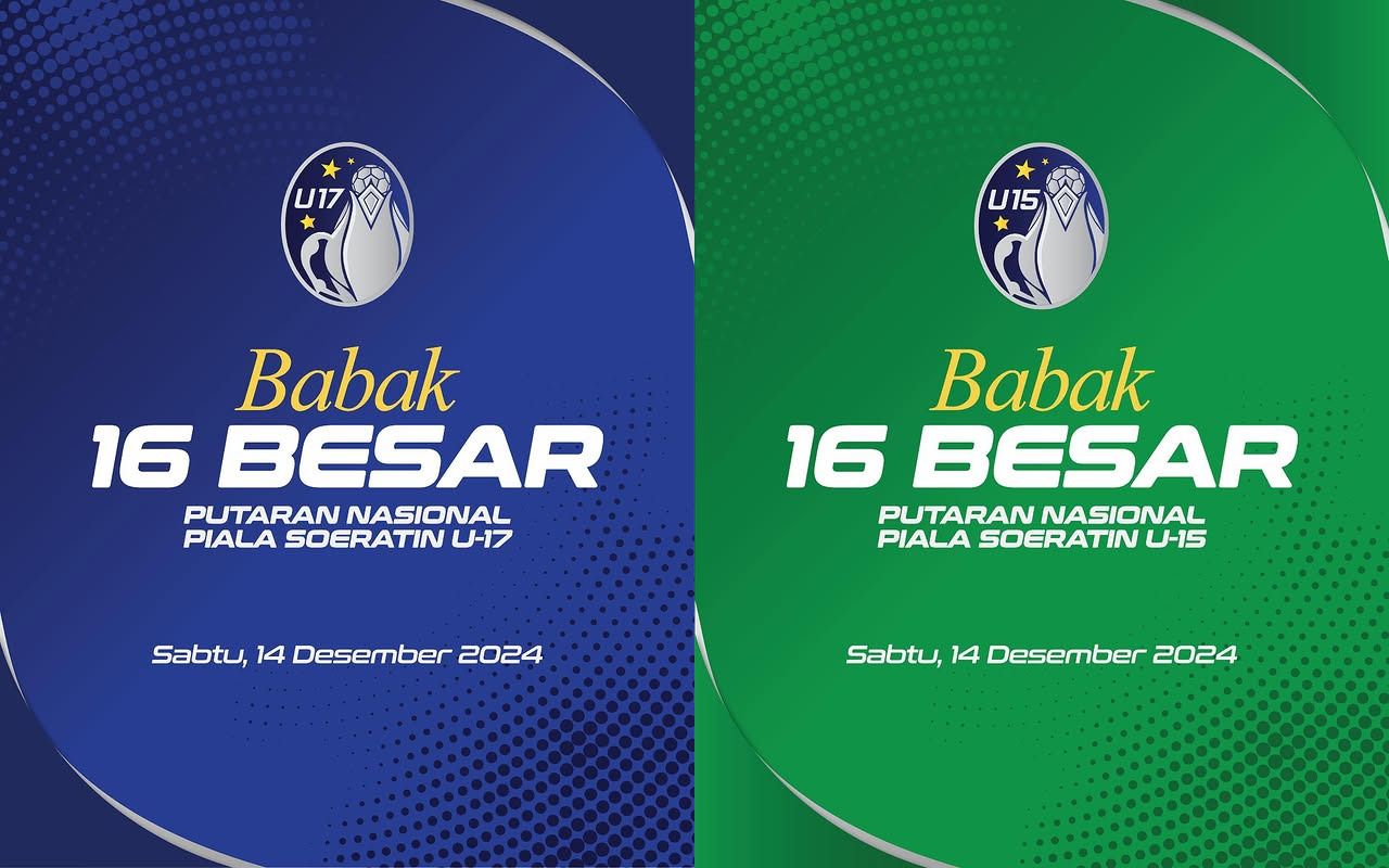 Piala Soeratin U-17 dan U-15 telah mencapai babak 16 besar/foto: IG Piala Soeratin.