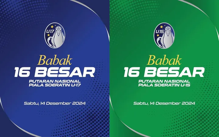 Piala Soeratin U-17 dan U-15 telah mencapai babak 16 besar/foto: IG Piala Soeratin.