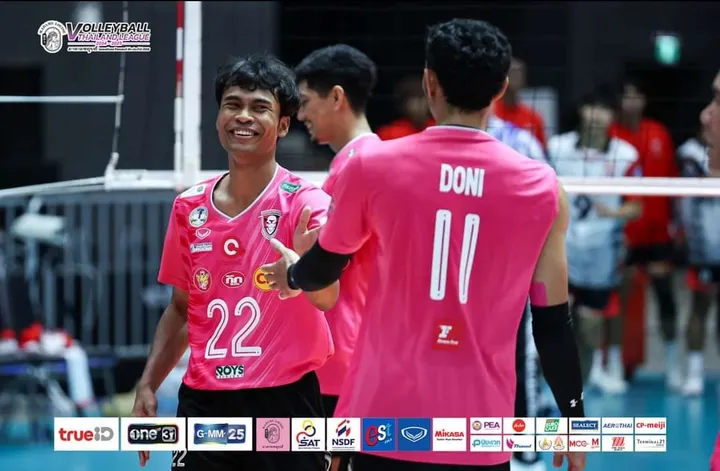 Nakhon Ratchasima memetik kemenangan keempat di Liga Voli Thailand 2024/2025/foto: Facebook Thailand Volleyball League.