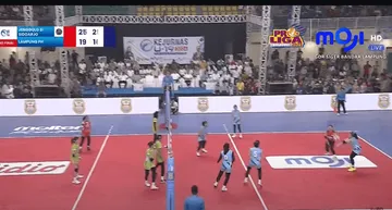 Lampung Phinisi vs Jenggolo Sport (Foto: Tangkap Layar Moji)