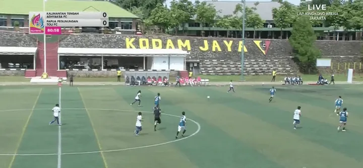 Toli FC vs Adhyaksa FC di Semifinal Piala Pertiwi Senior (Foto: Tangkap Layar Vidio)