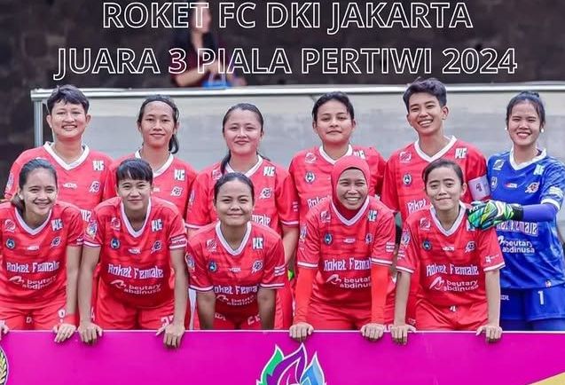 Roket FC raih peringkat ketiga Piala Pertiwi Senior 2024/foto: IG ASBWI Jakarta.