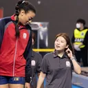 Valentina Diouf saat bermain untuk Red Sparks di V-League/foto: IG Valentina Diouf.