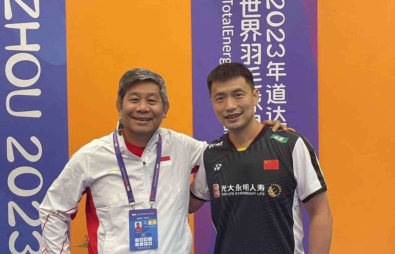 Herry IP dan Pelatih Ganda Putra China, Chen Qi Qiu (Foto: IG Herry IP)