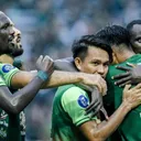 Persebaya Surabaya merayakan gol/ X Persebaya