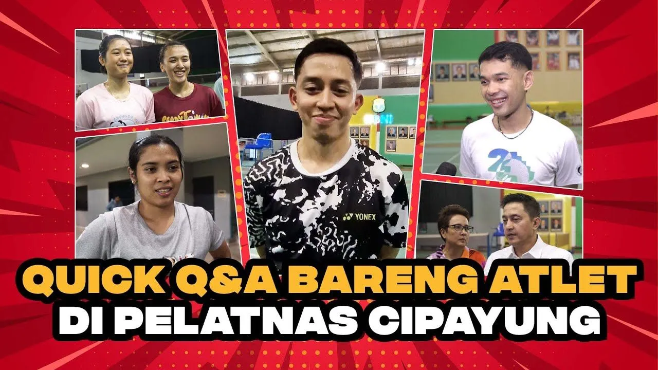 Q&A atlet bulutangkis di pelatnas Cipayung/foto: SportCorner.id