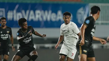 Dewa United vs Persis Solo di Liga 1/ X Persis Solo.