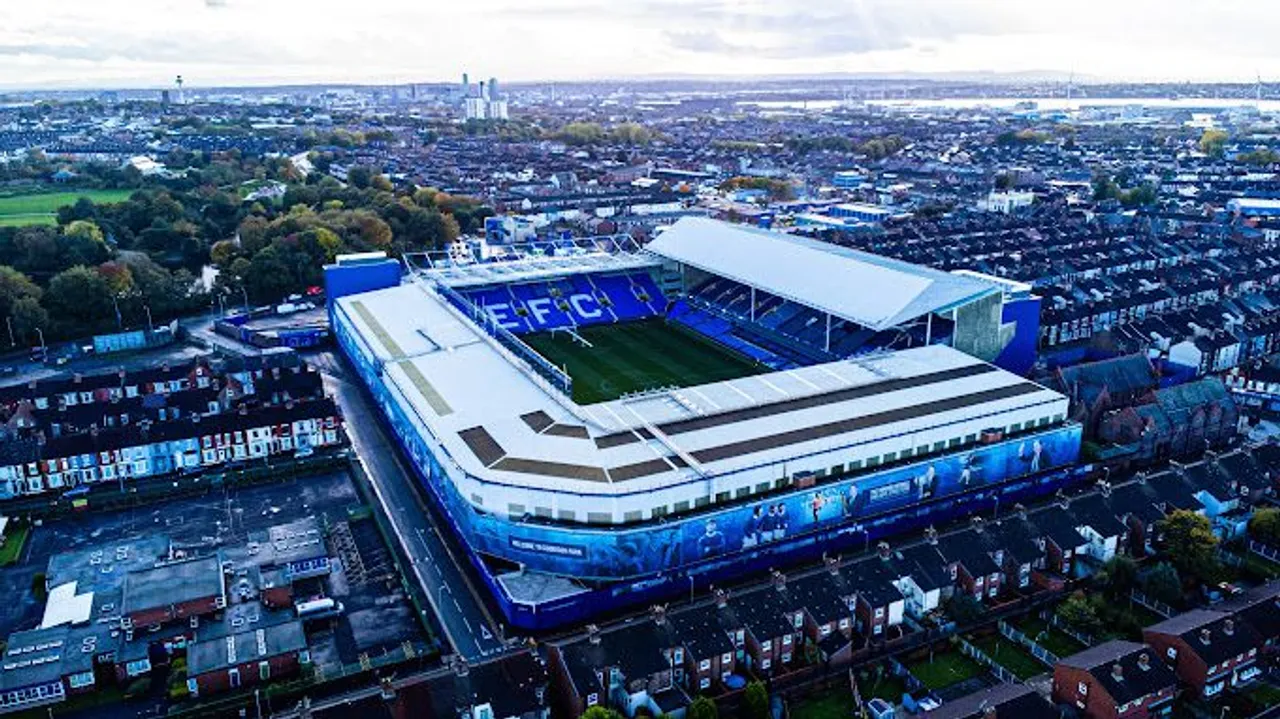 Stadion Goodison Park di Kota Liverpool (Google Maps)