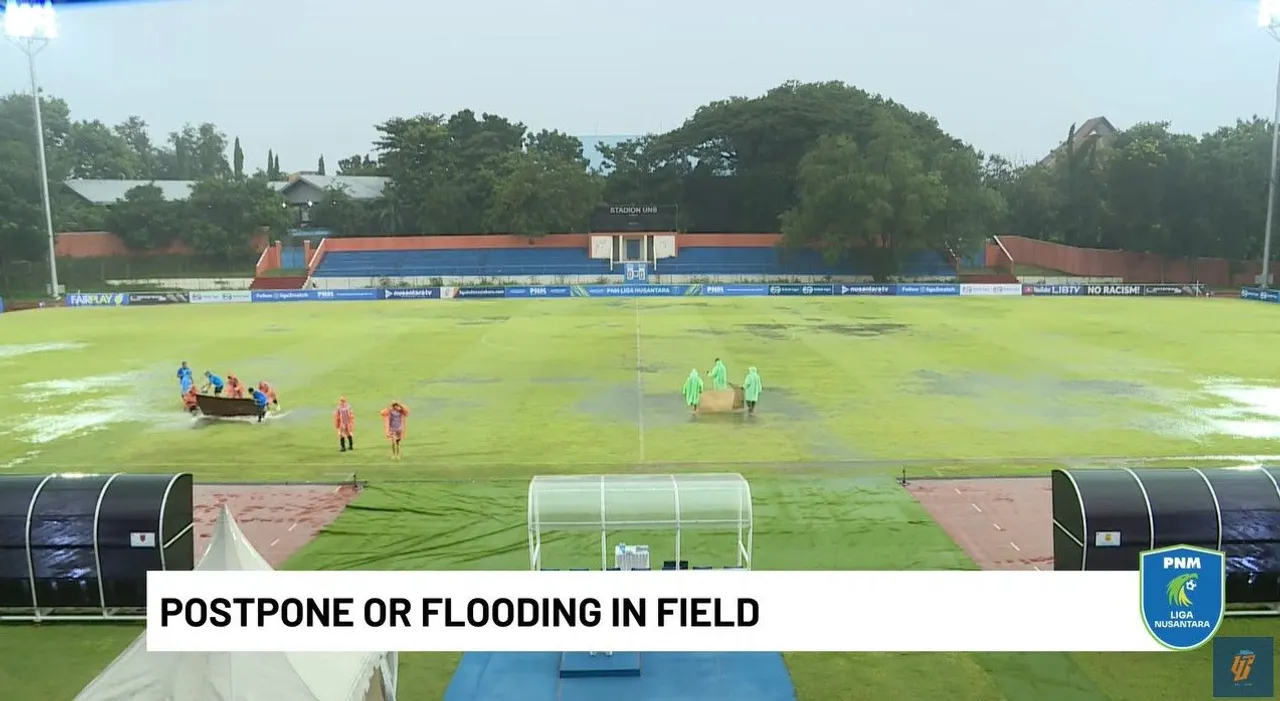 Kondisi lapangan UNS Solo yang akan digunakan untuk pertandingan Tornado FC vs PSDS Deli Serdang di Liga Nusantara 2024/2025/foto: Youtube LIB