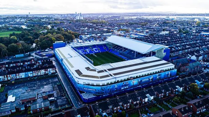 Stadion Goodison Park di Kota Liverpool (Google Maps)