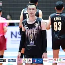 nizar julfikar diamond food.jpg - Nizar Julfikar saat bermain untuk Diamond Food VC di Liga Voli Thailand 2024/2025/foto: Thai Volleyball League.