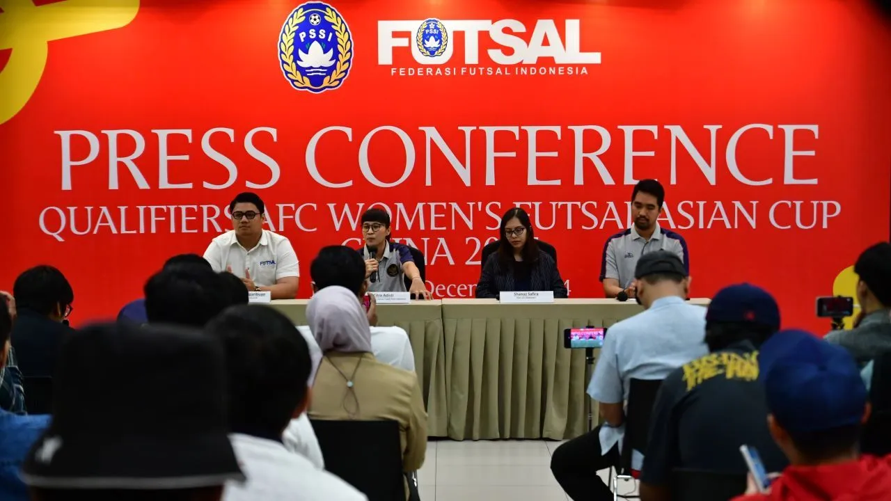 Konferensi pers Kualifikasi Piala Asia Futsal Wanita 2025/ Media FFI.